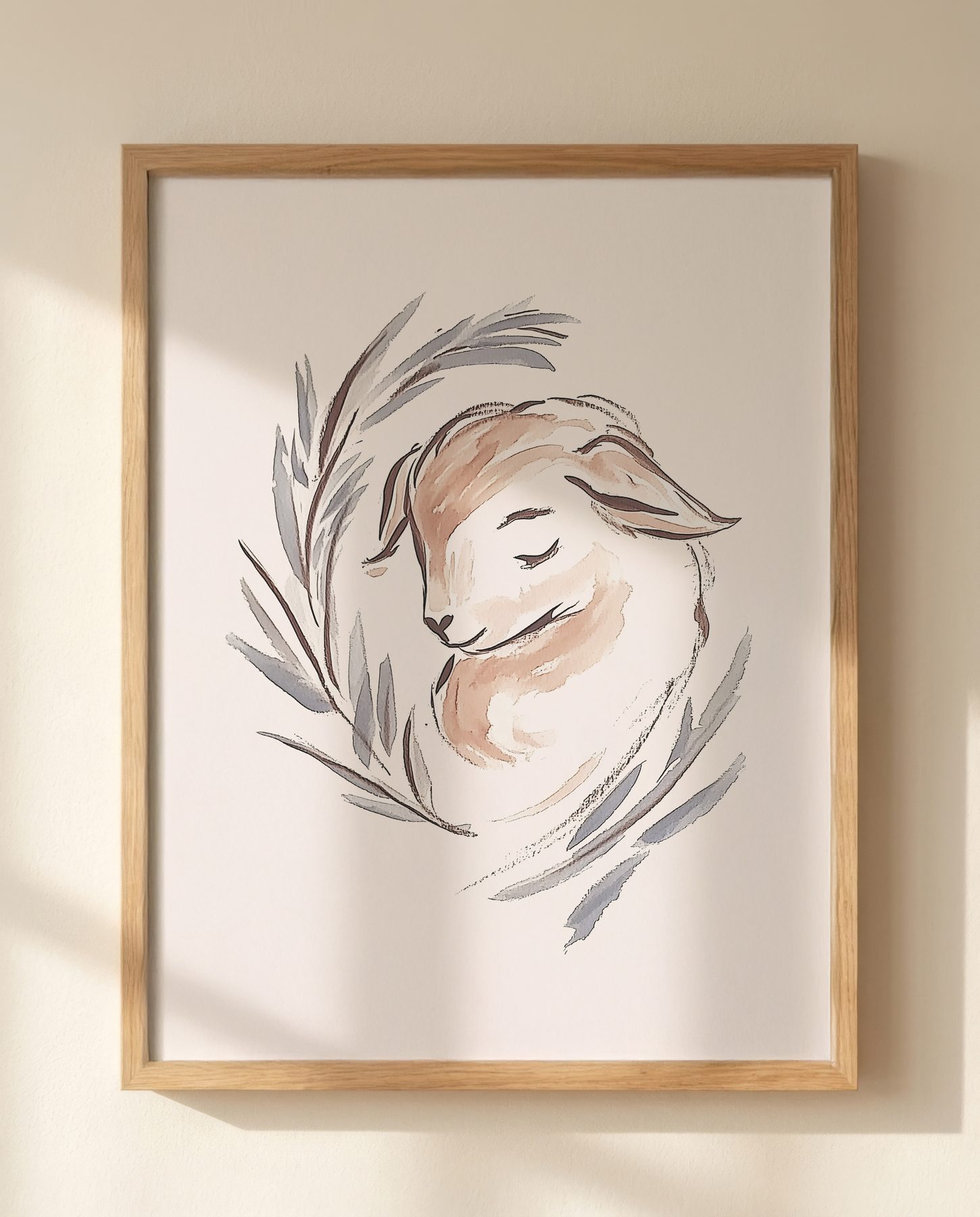 The Lamb of God — Close-up wall mockup