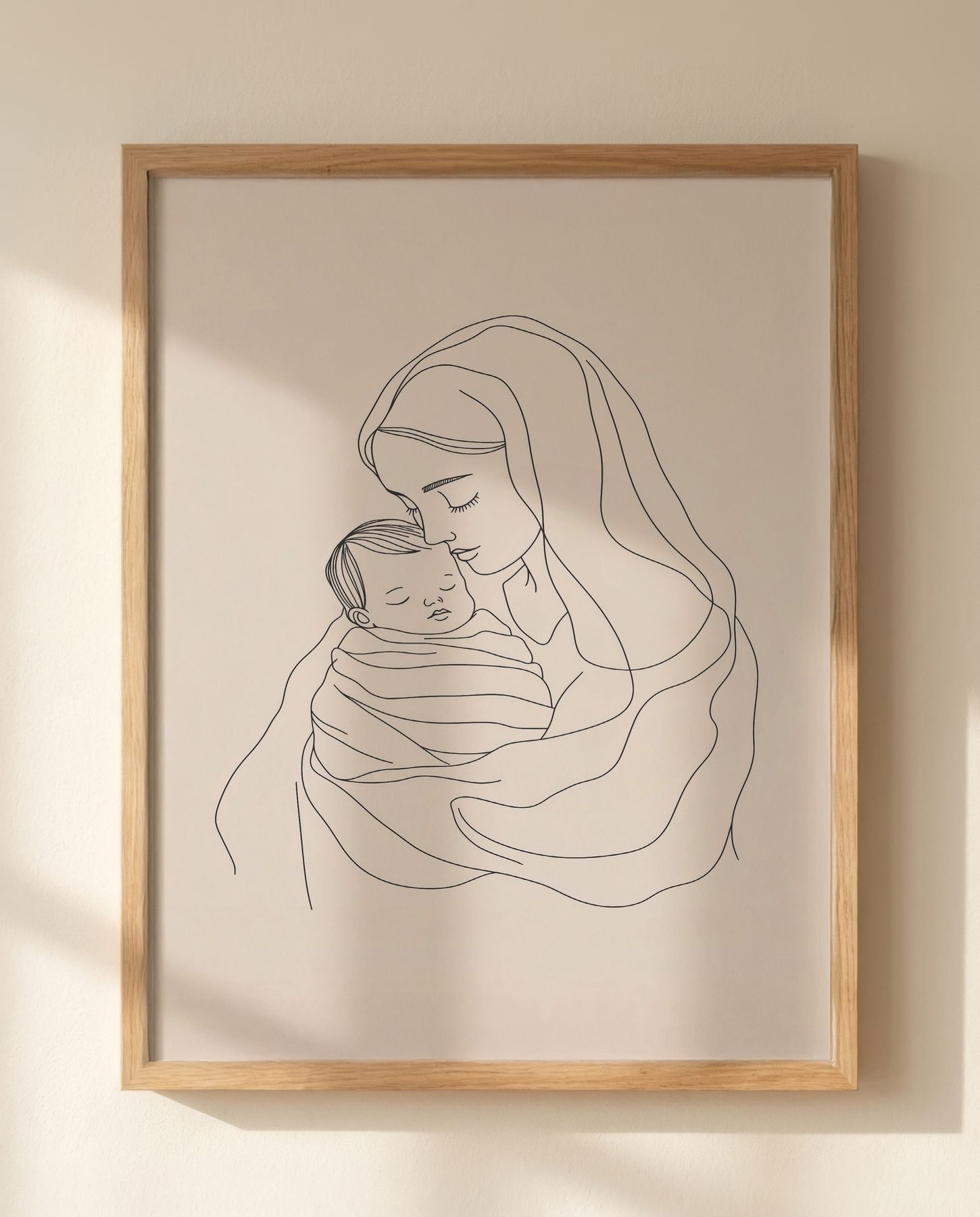 Madonna and Child Cheek to Cheek print